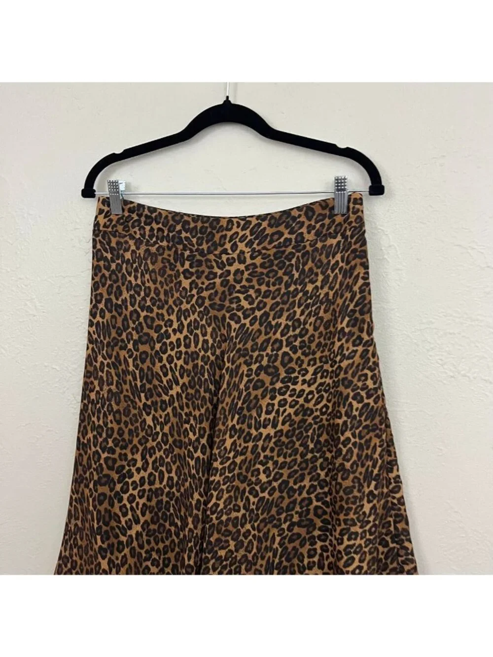 leopard animal print mcbling mob wife midi skirt